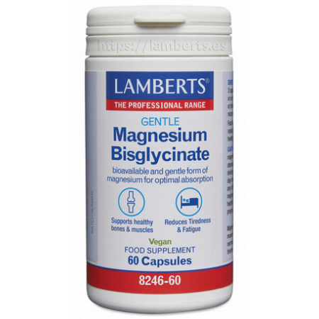MAGNESIO BISGLICINATO 150mg 60caps VEGAN - LAMBERTS