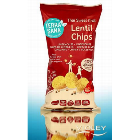CHIPS DE LENTEJAS THAI CON CHILE  TERRASANA 75 G
