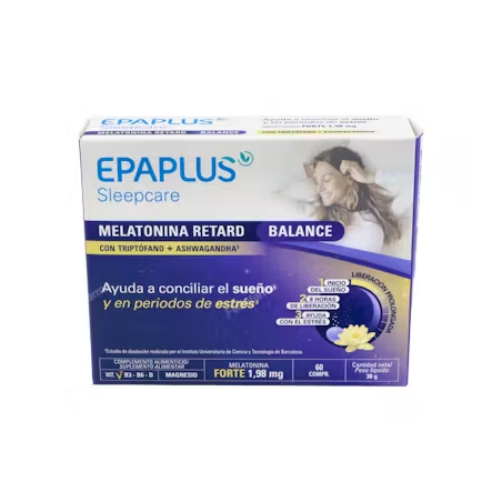 EPAPLUS SLEEPCARE  60 COMP MELATONINA CON TRIPTOFANO + ASHWAGANDHA