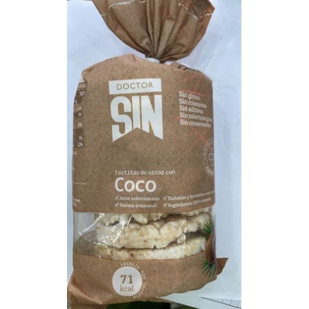 TORTITAS ARROZ C/COCO  BIO 150g DOCTOR SIN