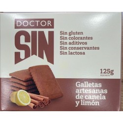 GALLETAS ARTESANAS CANELA & LIMON 125g DOCTOR SIN