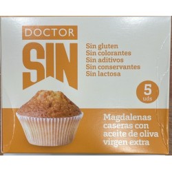 MAGDALENAS C/ACEITE OLIVA 210g DOCTOR SIN
