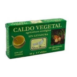 CALDO SIN LEVADURA  6 CUBITOS   66 GR PALOMA BLANCA