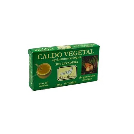 CALDO SIN LEVADURA  6 CUBITOS   66 GR PALOMA BLANCA