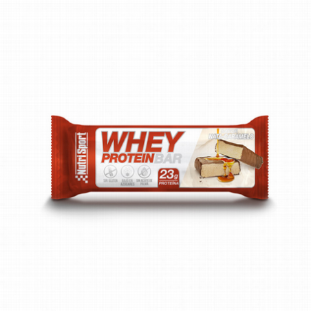 WHEY PROTEINBAR 70g nata caramelo - NUTRISPORT