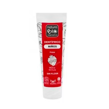 DENTRIFICO NIÑOS fresa S/F 75ml - NATURA BIO