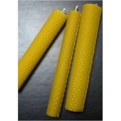 VELA MIEL ABEJA 15CM  PACK 6 UNIDADES