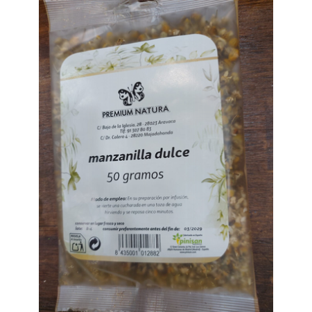 MANZANILLA DULCE 50 gr PINISAN