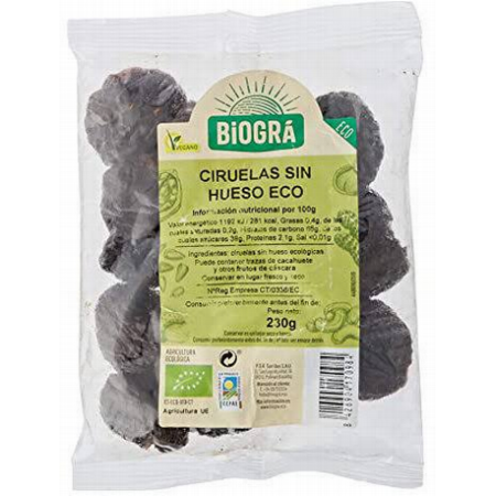 CIRUELAS S/HUESO 230g BIOGRA