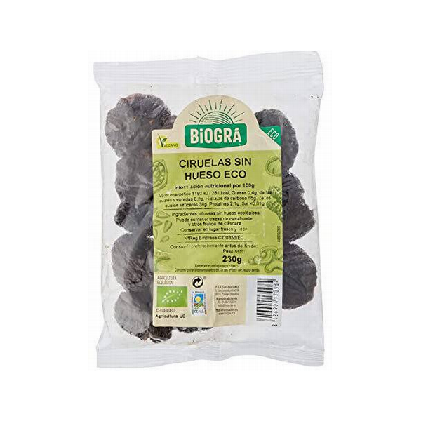 CIRUELAS S/HUESO 230g BIOGRA