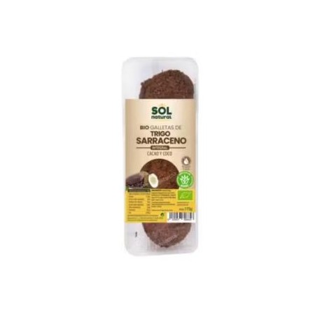 GALLETAS TRIGO SARRACENO CACAO Y COCO (SOL NATURAL )