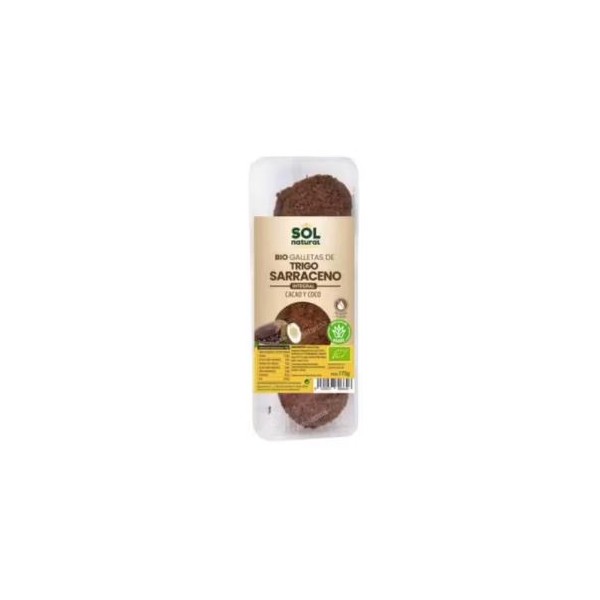 GALLETAS TRIGO SARRACENO CACAO Y COCO (SOL NATURAL )
