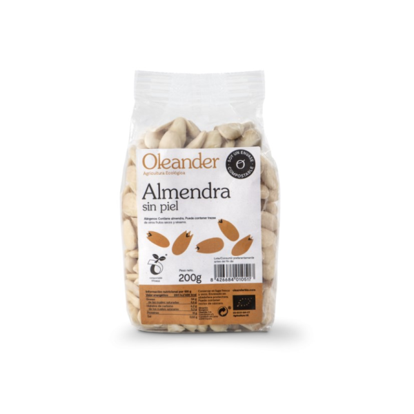 ALMENDRA SIN PIEL 200 G