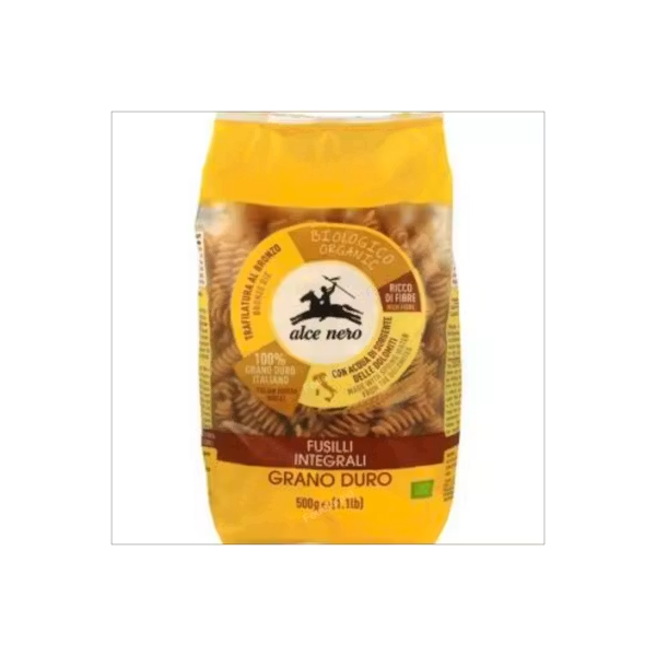FUSILLI DE TRIGO DURO INTEGRAL 500GR BIO