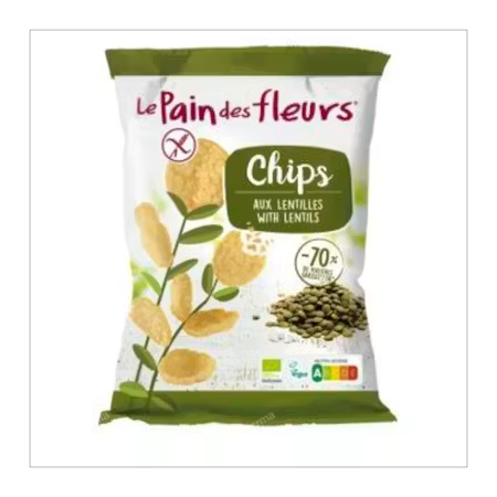 CHIPS DE LENTEJAS 50 G LE PAIN DES FLEURS
