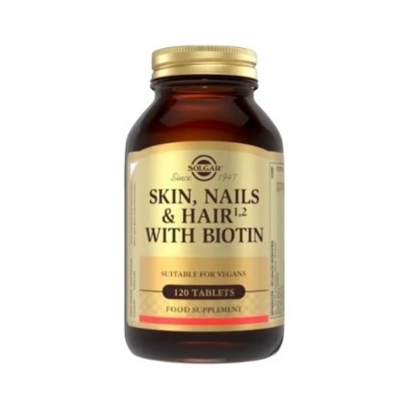 PELO PIEL UÑAS c/BIOTINA 120comp SOLGAR