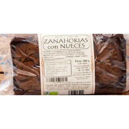 BIZCOCHO VEGANO DE ZANAHORIAS BIOGREDOS