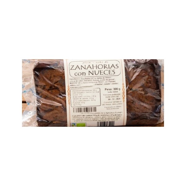 BIZCOCHO VEGANO DE ZANAHORIAS BIOGREDOS