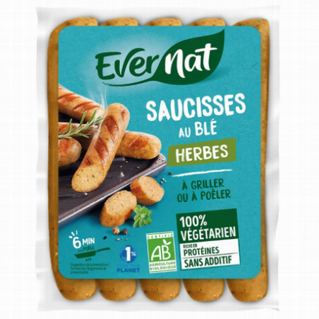 SALCHICHAS HIERBAS BIO 200g - EVERNAT