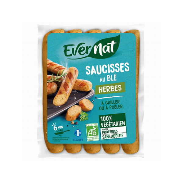 SALCHICHAS HIERBAS BIO 200g - EVERNAT