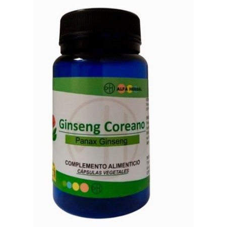 ALFA HERBAL GINSENG COREANO  (PANAX GINSENG) 60 VEG CAPS