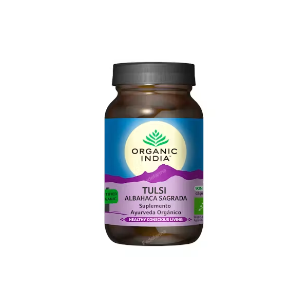 TULSI SUPLEMENTO AYURVEDA ORGANICO 90 VEG