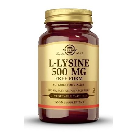 L-LISINA 500MG 50CAP SOLGAR