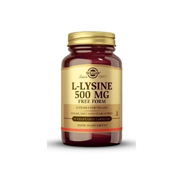 L-LISINA 500MG 50CAP SOLGAR