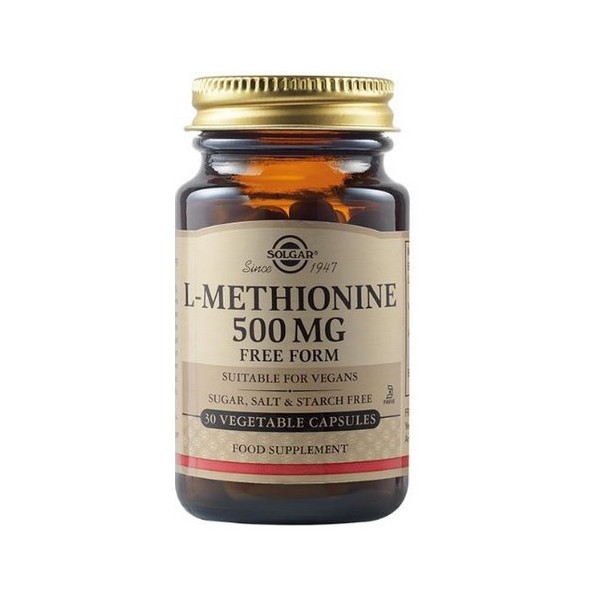L-METIONINA 500MG 30CAP SOLGAR