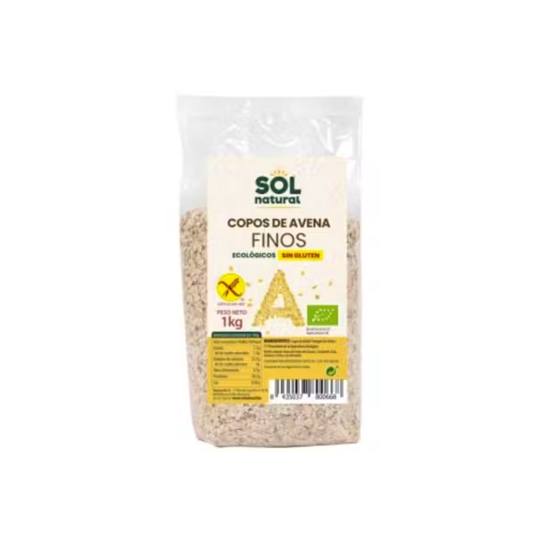 COPOS AVENA INT. FINOS 1kg s/g SOLNATURAL