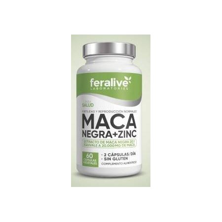 MACA NEGRA + ZINC 60 CAP