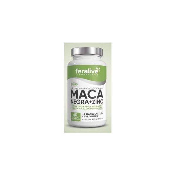 MACA NEGRA + ZINC 60 CAP