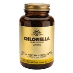 CHLORELLA 100CAPS 520MG SOLGAR