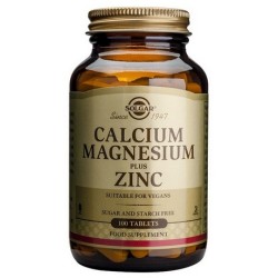 CALCIO+MG+ZINC 250COMP SOLGAR