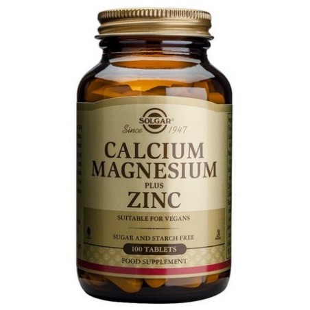 CALCIO+MG+ZINC 250COMP SOLGAR