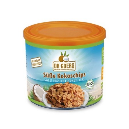 CHIPS DE COCO BIO, 125 g DR GOERG