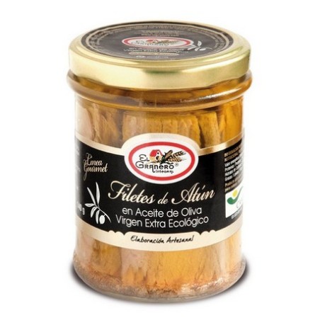 FILETES DE ATUN BIO,TARRO 195 g