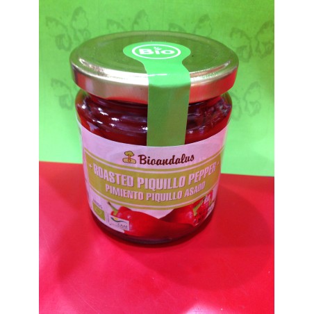 PIMIENTO DEL PIQUILLO ASADO BIO 185GR BIOANDALUS