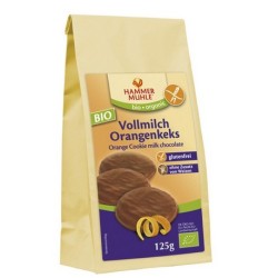 GALLETAS DE NARANJA CON CHOCOLATE CON LECHE BIO, 125 g