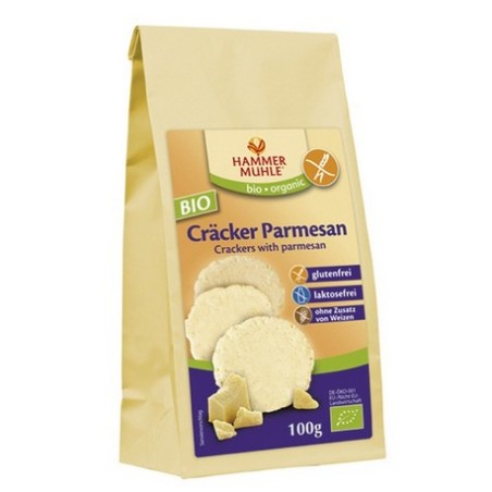 CRACKERS SNACKS CON PARMESANO BIO, 100 g